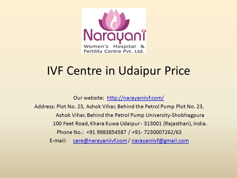 IVF Centre in Udaipur Price Our website:   Address: Plot No.