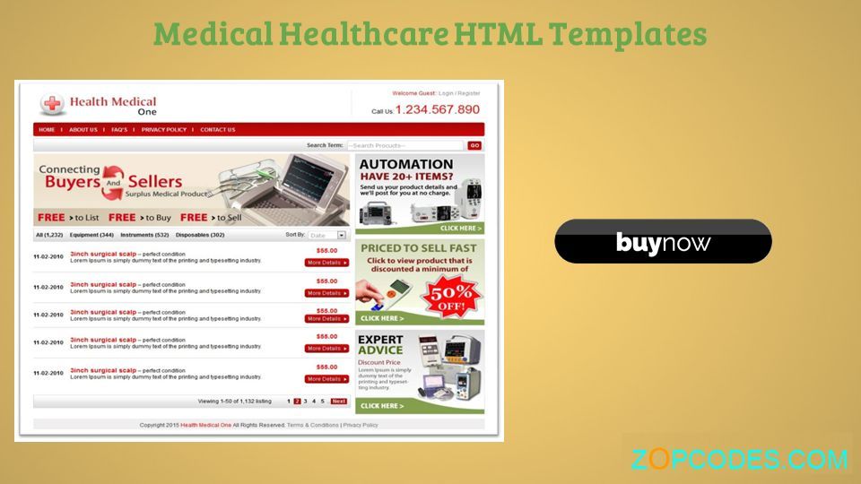 Medical Healthcare HTML Templates Z O PCODES.COM