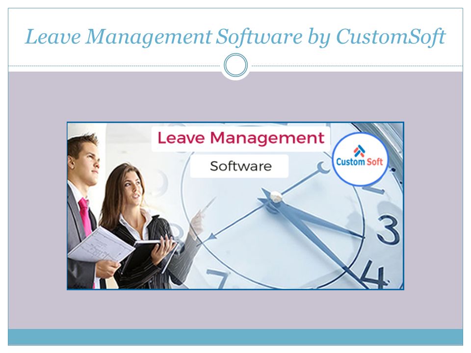 Leave Management Software by CustomSoft