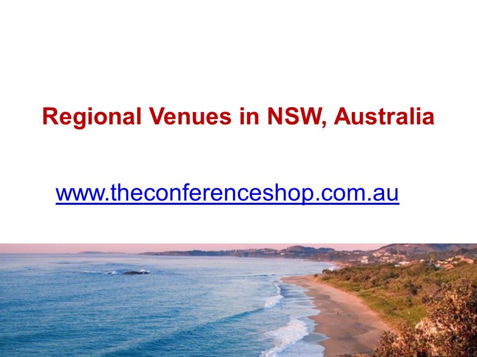 Regional Venues in NSW, Australia