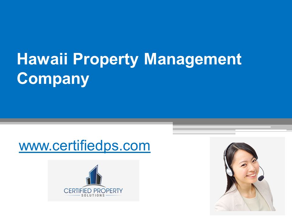 Hawaii Property Management Company