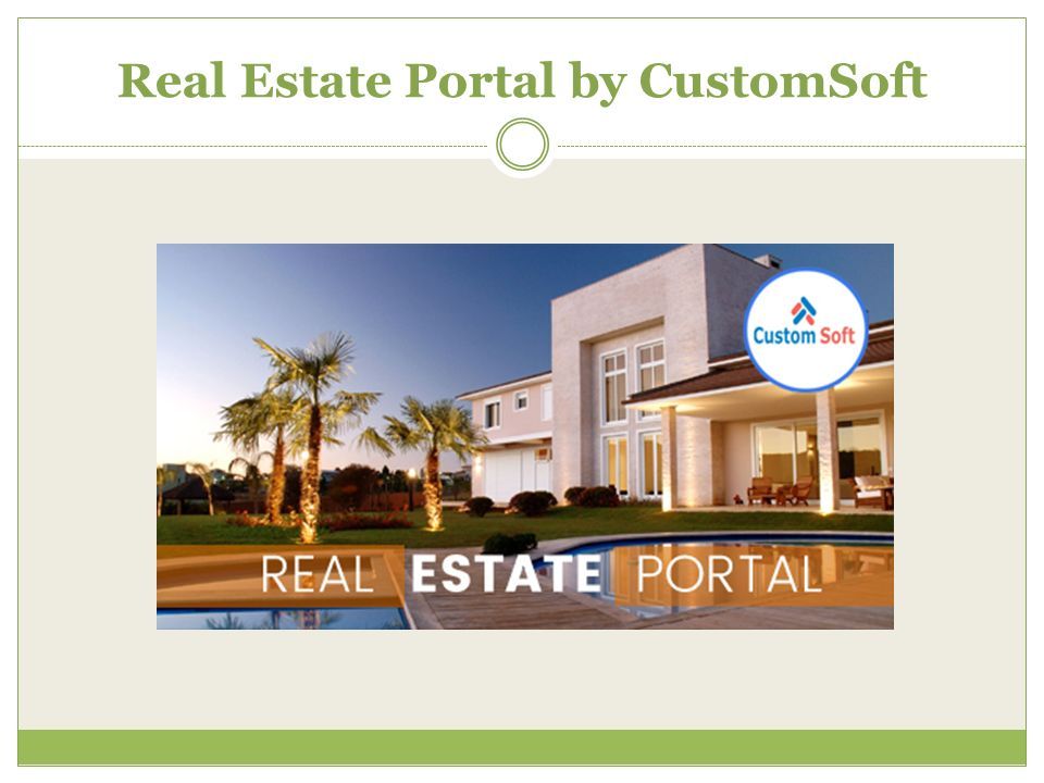 Real Estate Portal by CustomSoft