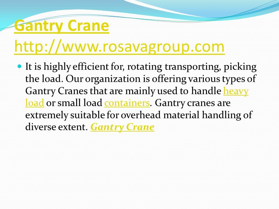 It is highly efficient for, rotating transporting, picking the load.