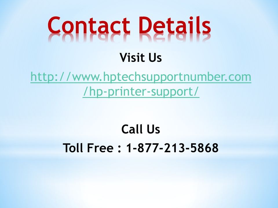 Visit Us   /hp-printer-support/ Call Us Toll Free :