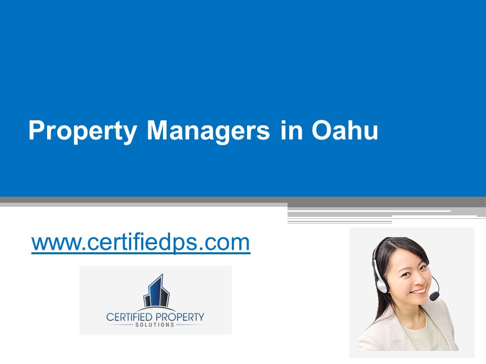 Property Managers in Oahu