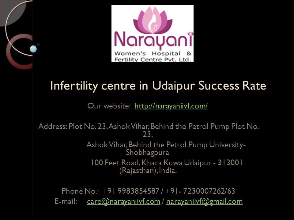 Infertility centre in Udaipur Success Rate Our website:   Address: Plot No.