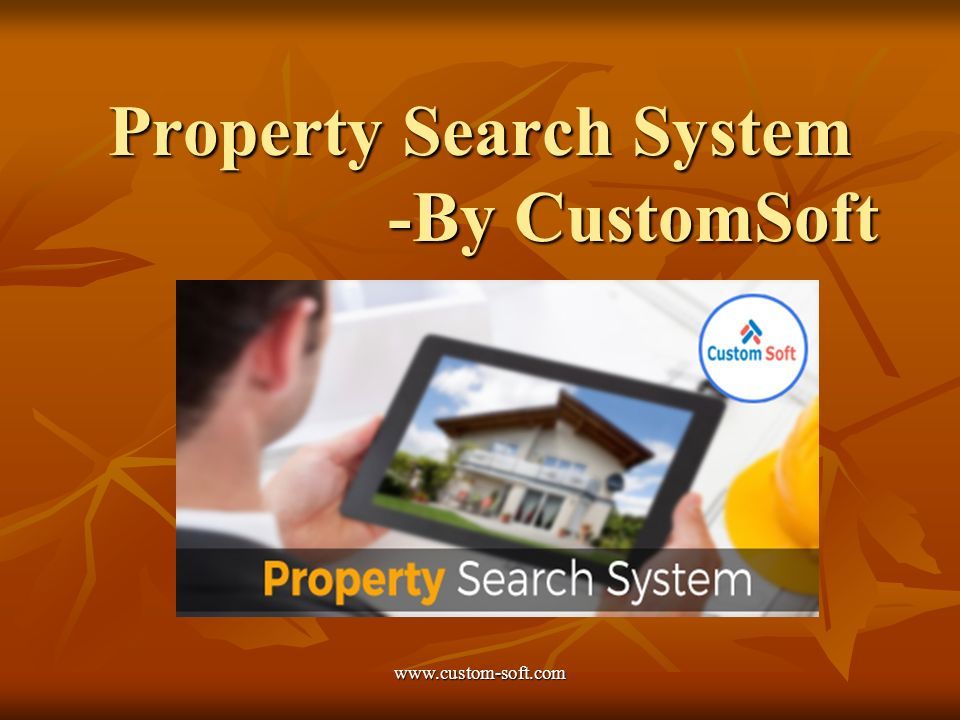 Property Search System -By CustomSoft