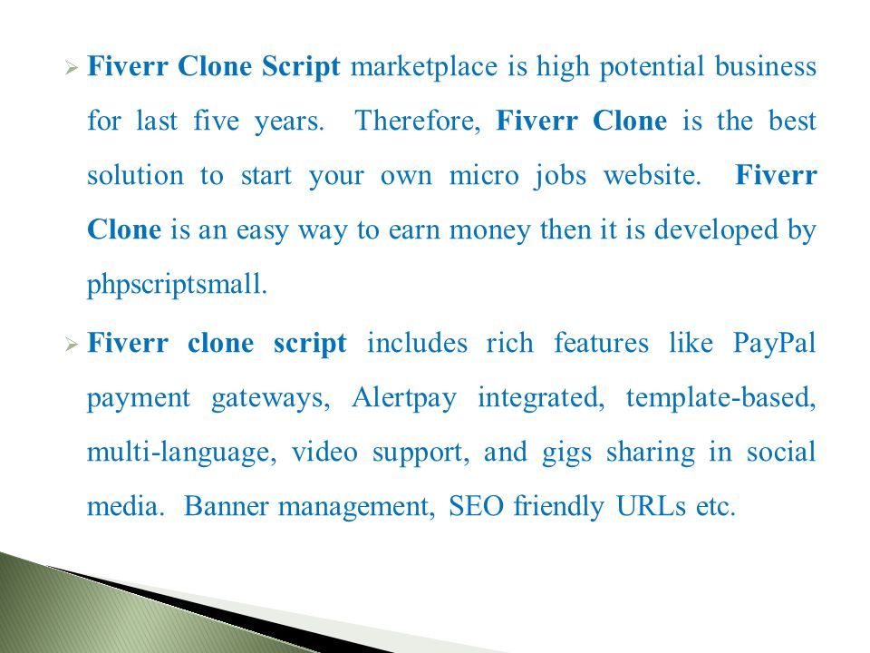  Fiverr Clone Script marketplace is high potential business for last five years.