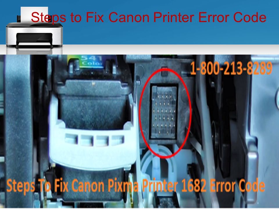 Steps to Fix Canon Printer Error Code