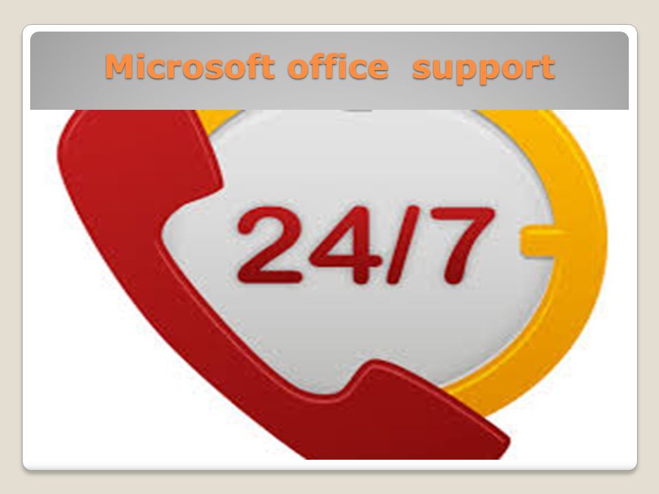 Microsoft office support