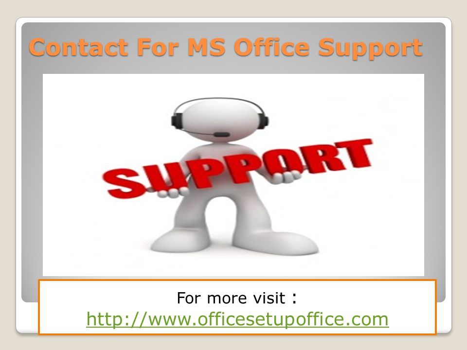 Contact For MS Office Support For more visit :
