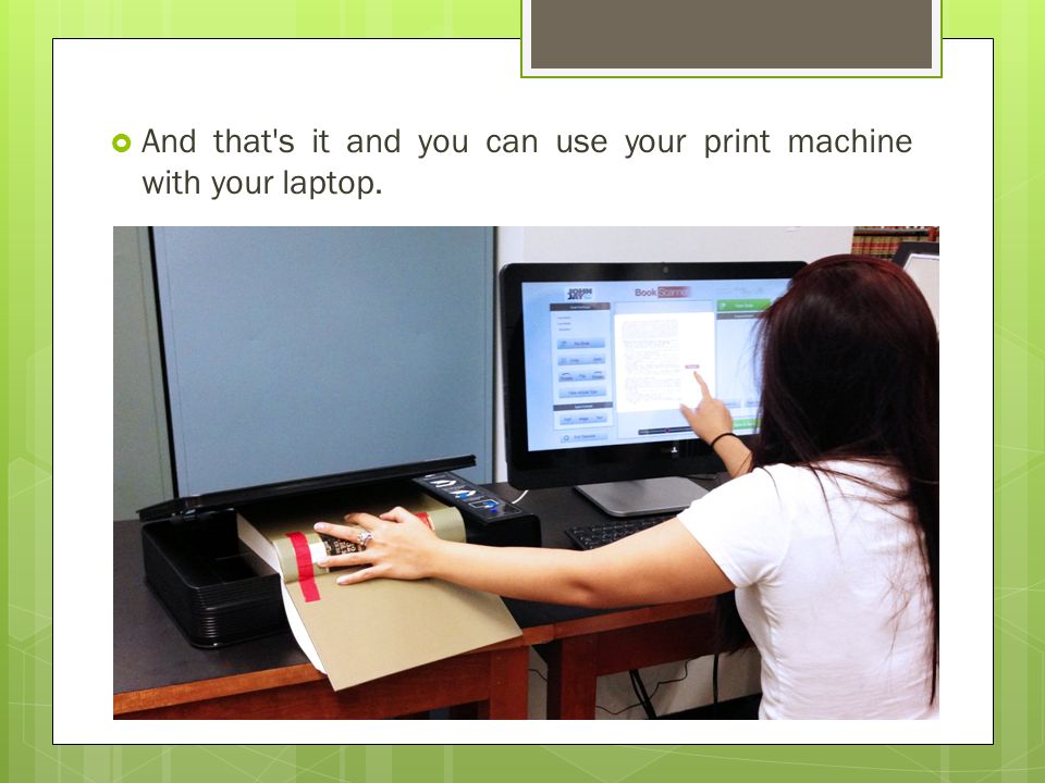 Review the input port on the back side of your print machine to determine which cable you need to use.