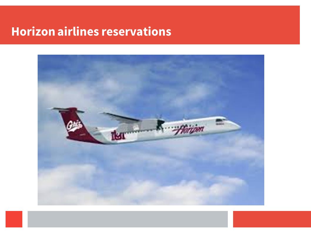 Horizon airlines reservations