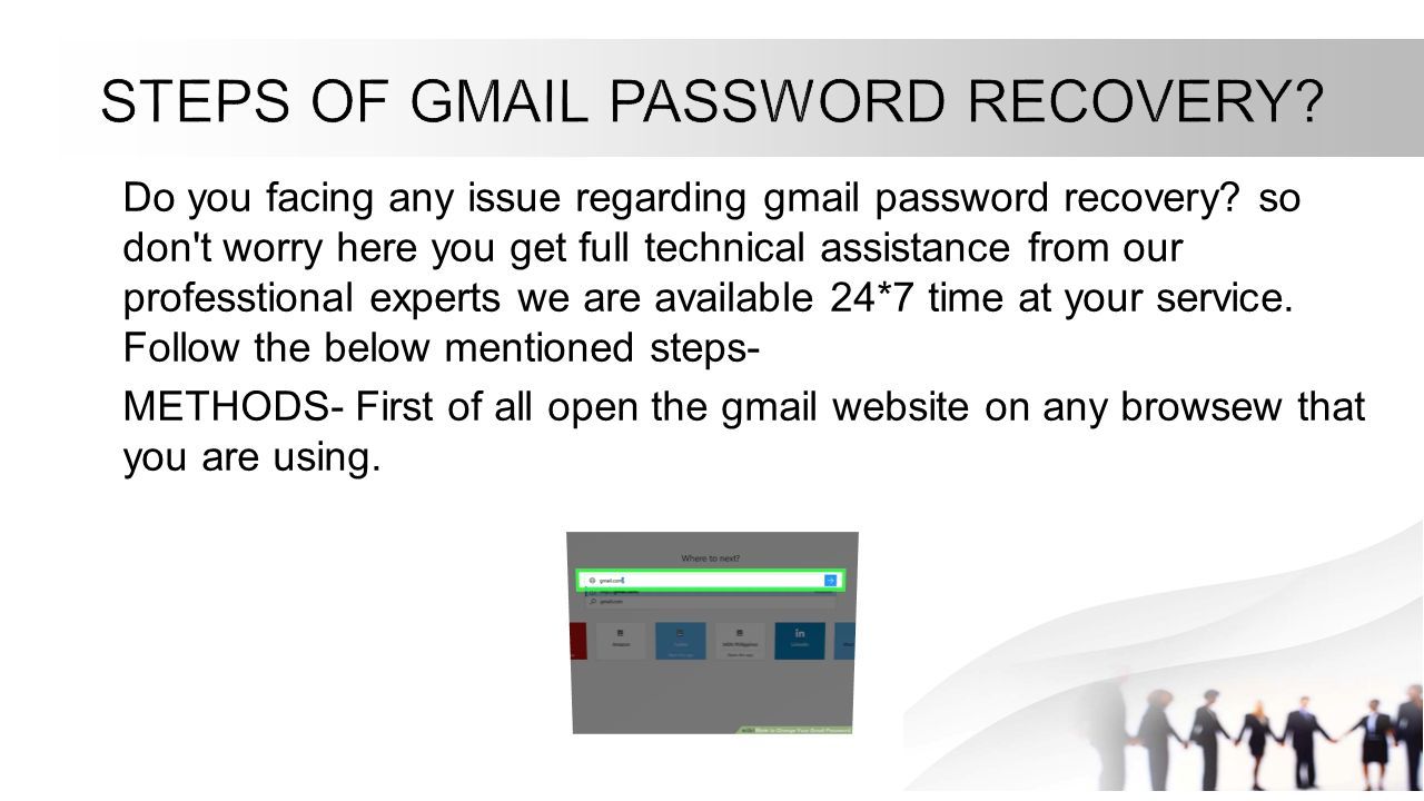 Do you facing any issue regarding gmail password recovery.