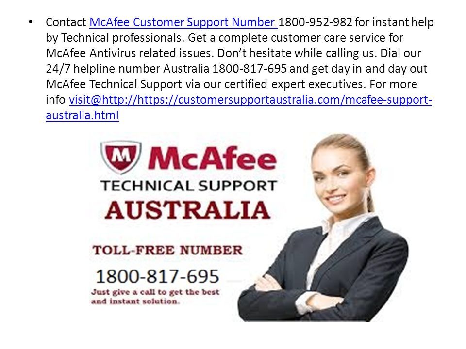 Contact McAfee Customer Support Number for instant help by Technical professionals.