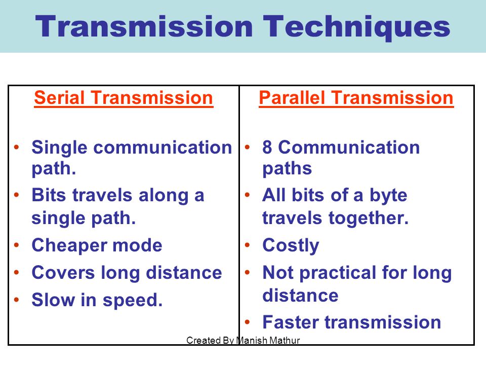 Advantages Of Serial Communication Over Parallel Communication
