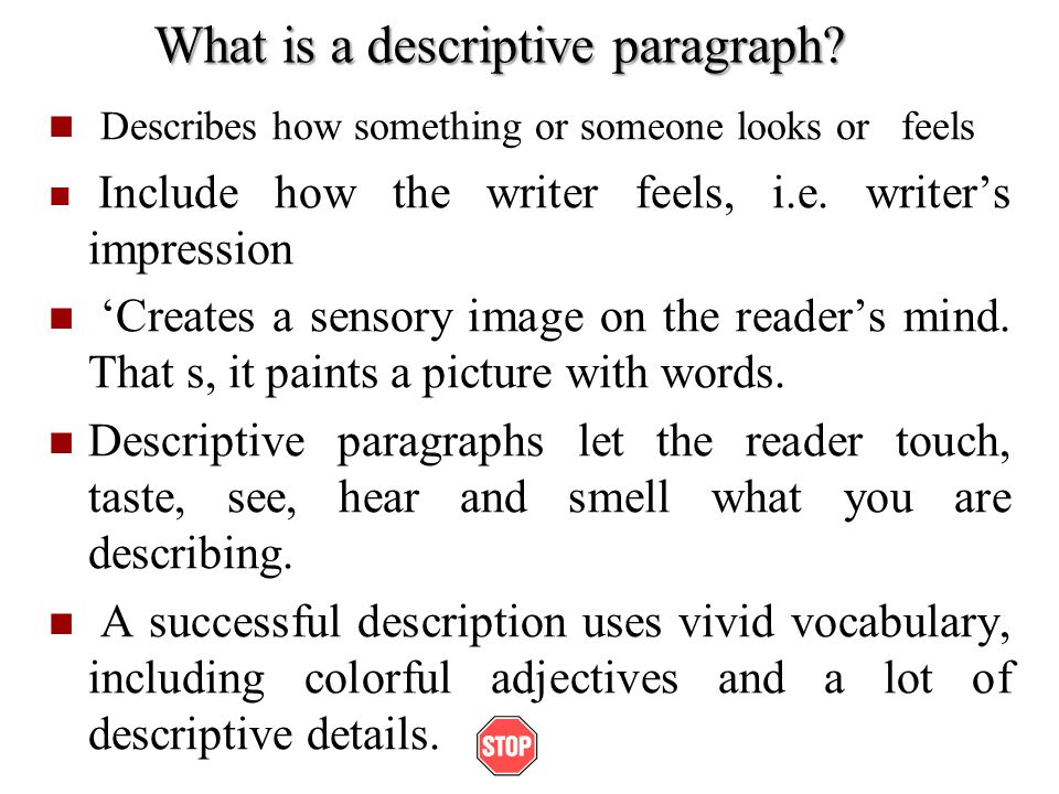 describing essay example