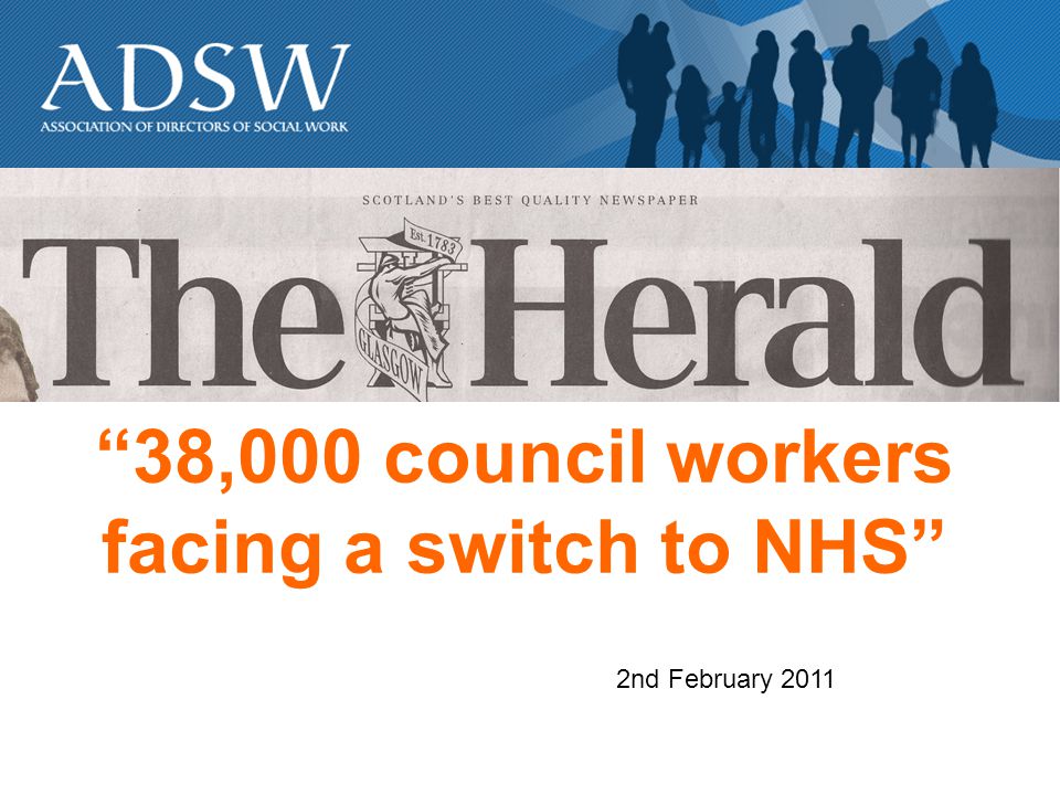 38,000 council workers facing a switch to NHS 2nd February 2011