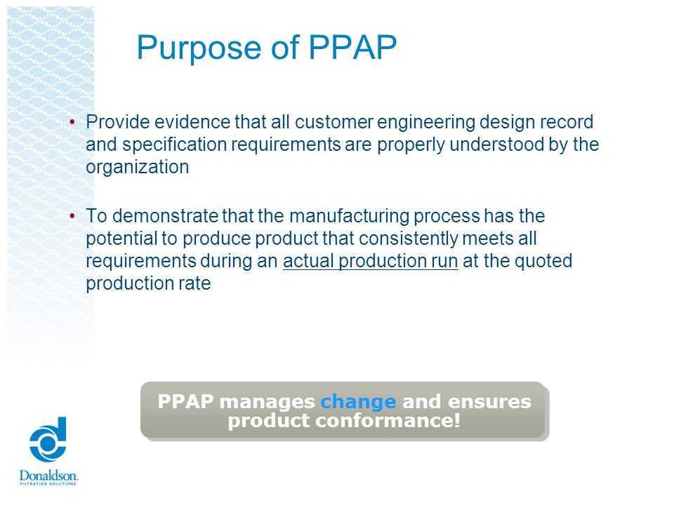 Chrysler ppap requirements #5