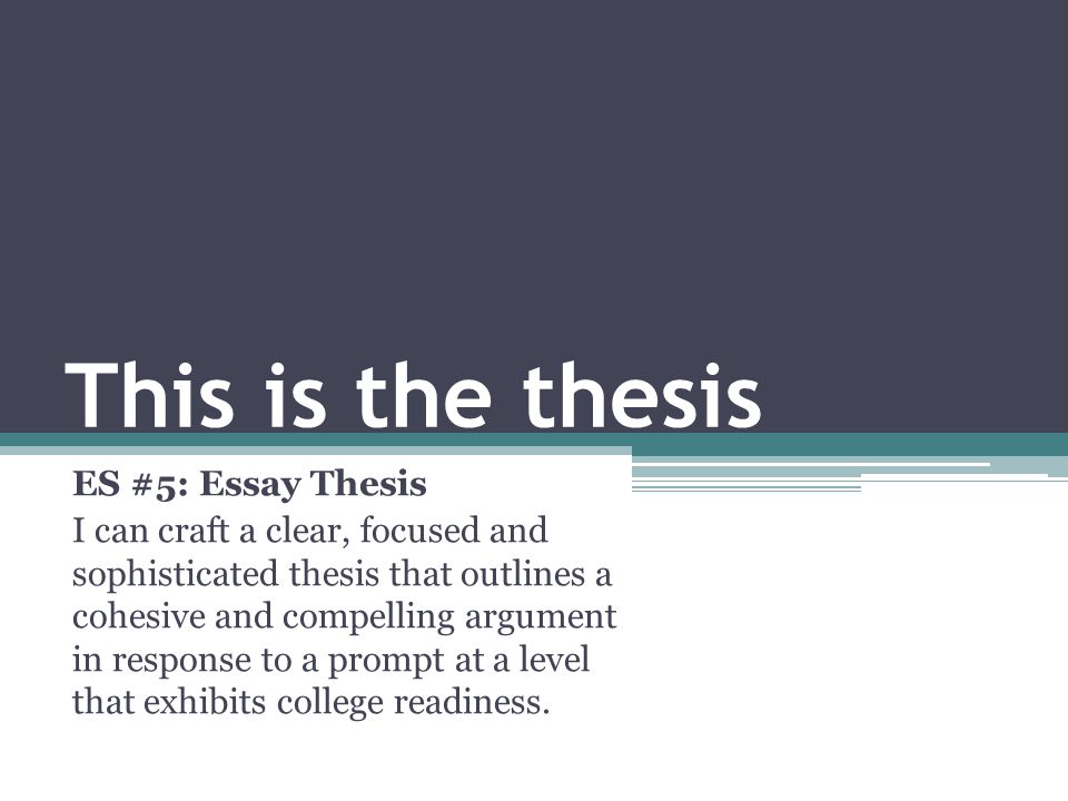 This Thesis