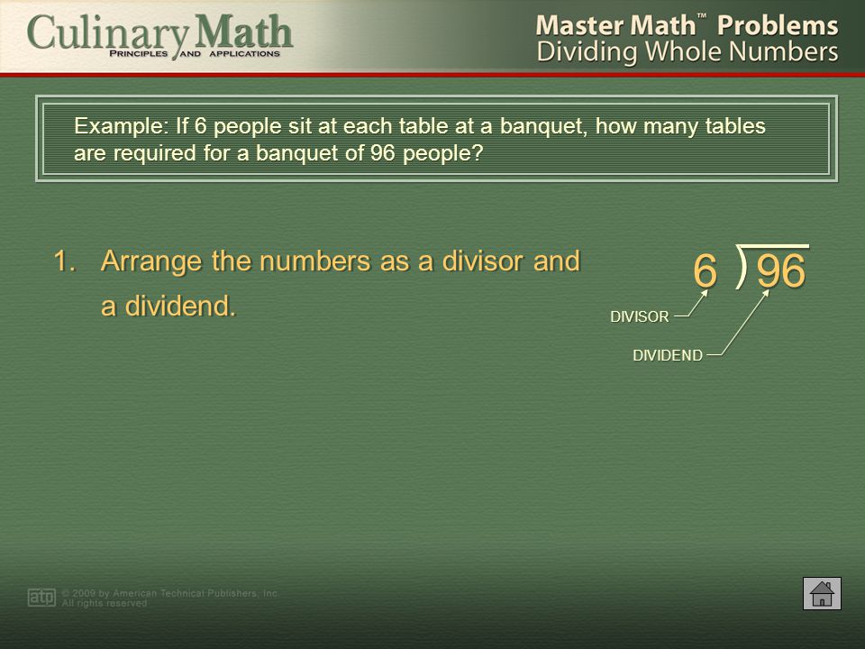 Dividing Whole Numbers