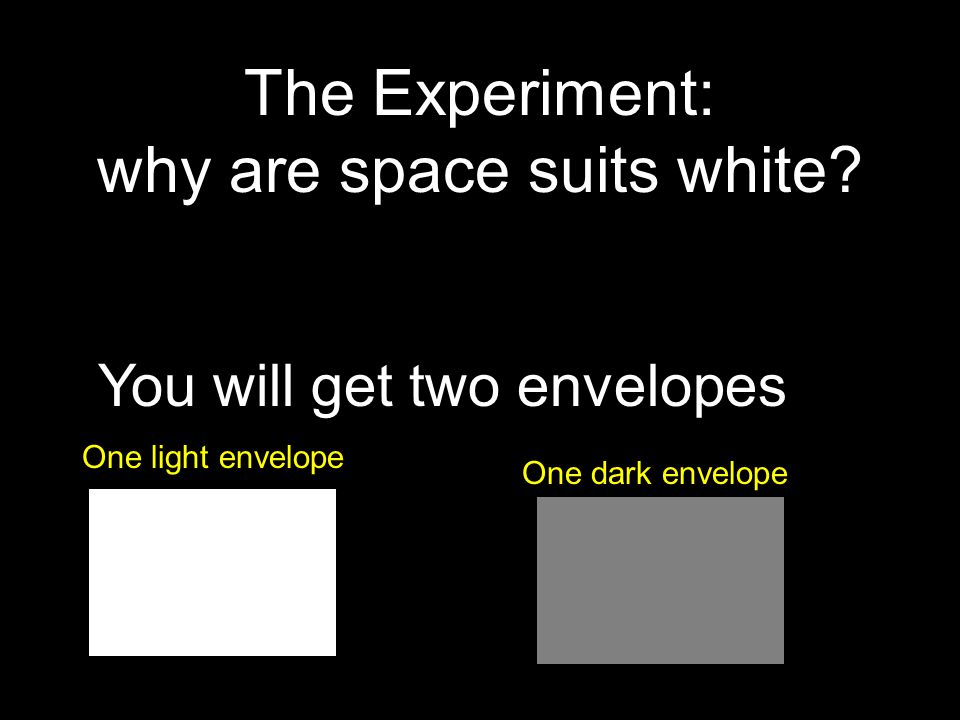 The Experiment: why are space suits white.