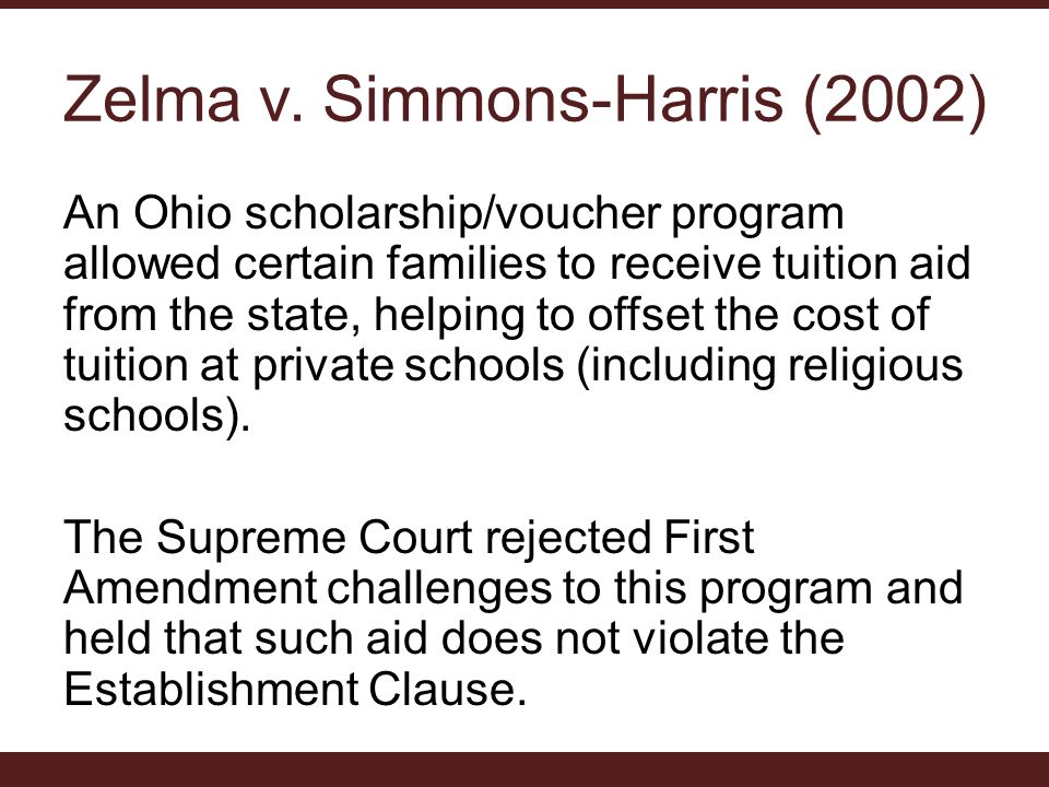 Ohio Voucher Program Supreme Court
