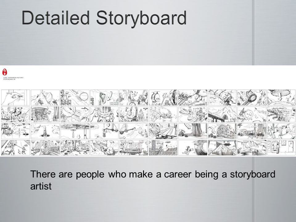 There are people who make a career being a storyboard artist