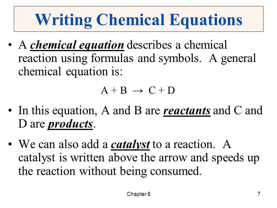 Chemistry Equation Symbols More Information Rank One Info A General Chemical Equation Chemistry Symbols