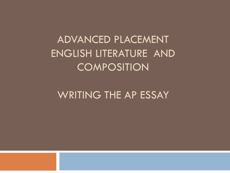 Ap english lit essays examples