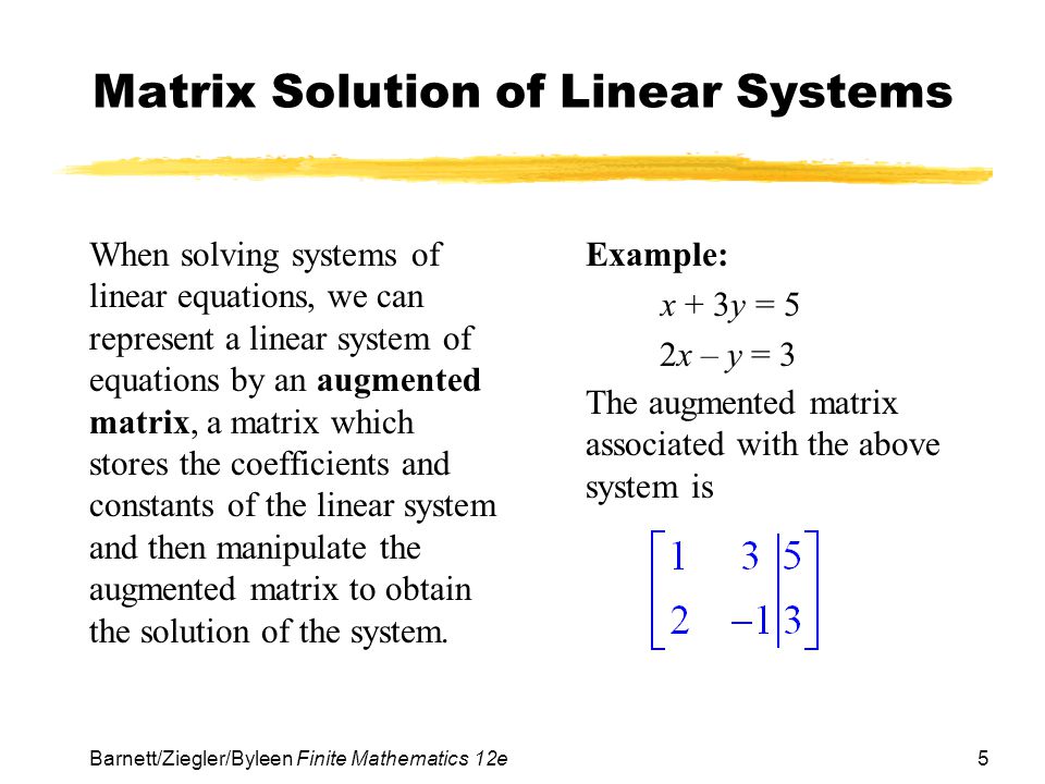 Matrix System Of Equations Jennarocca System Of Equations With Matrices Talkchannels