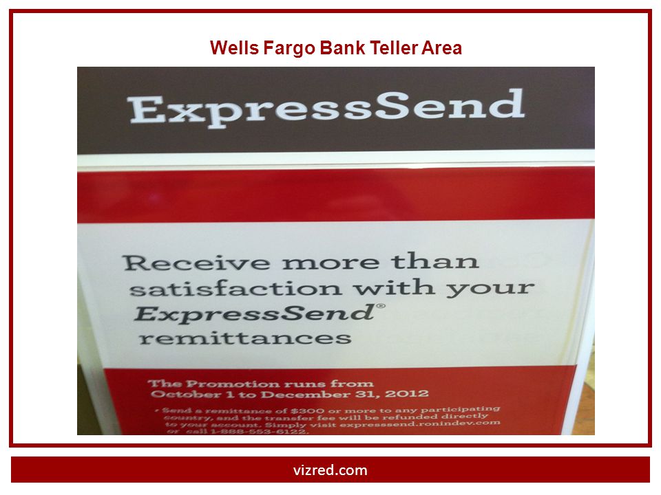 Wells Fargo Bank Teller Area