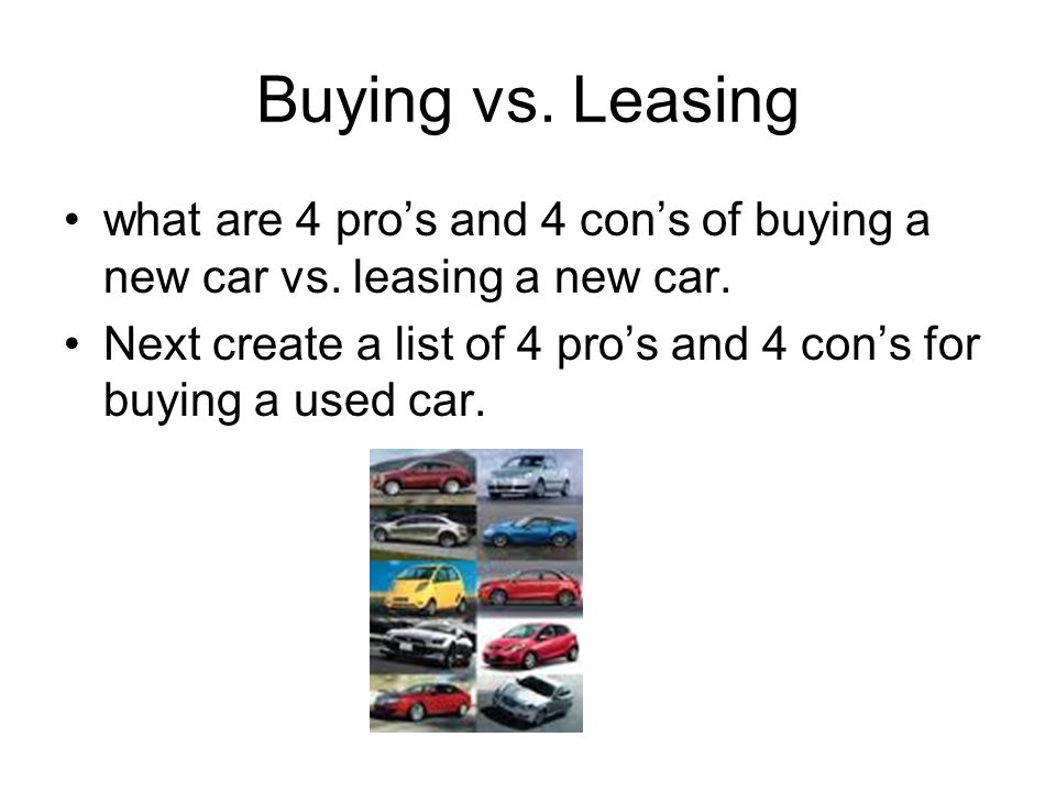 purchasing vs leasing a car