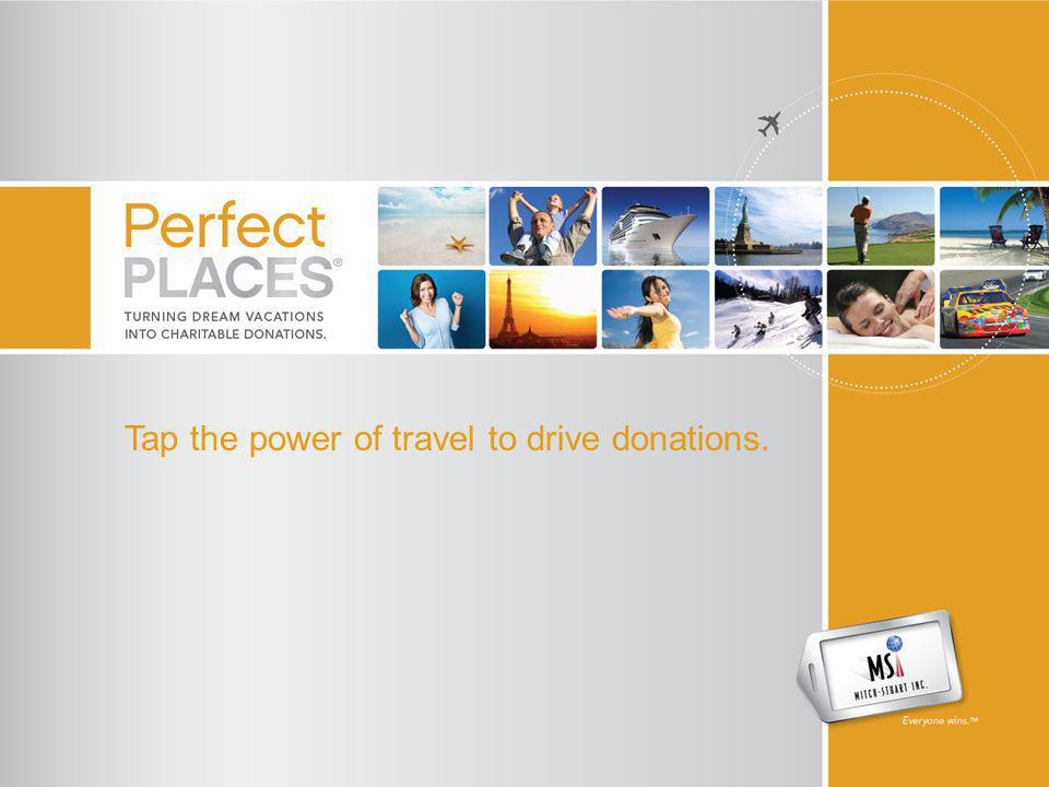 Tap the power of travel to drive donations.
