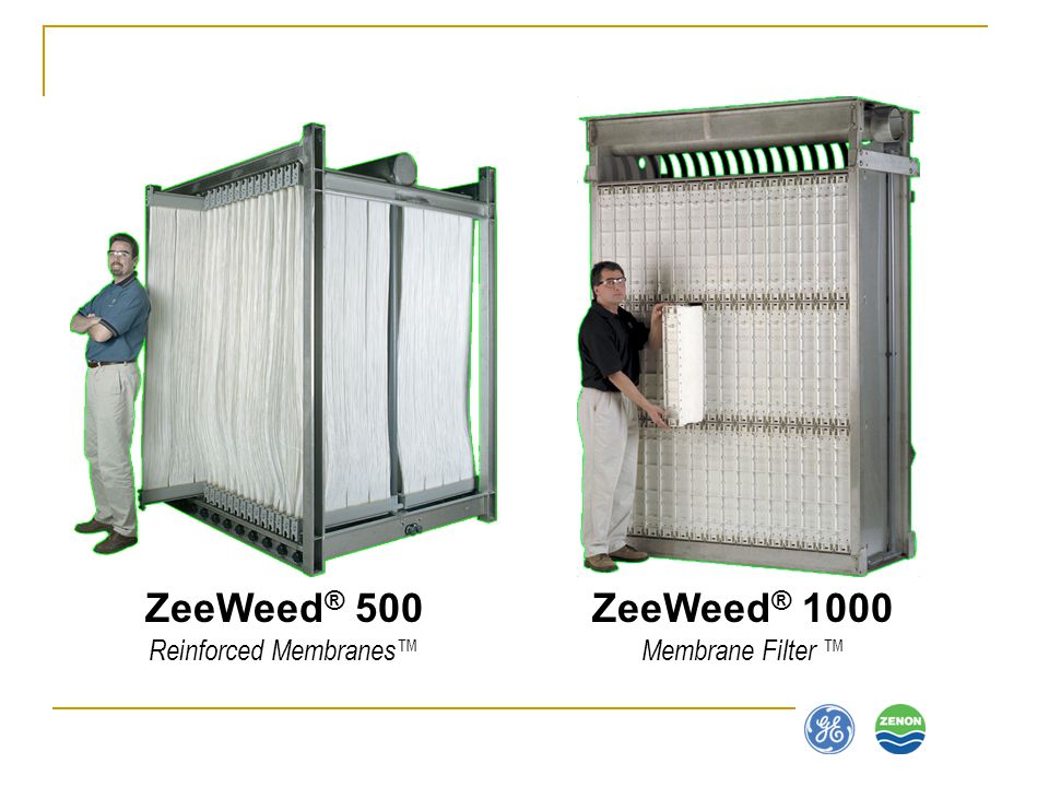 ZeeWeed+500 21 ZeeWeed ® 1000 Membrane Filter ZeeWeed ® 500 Reinforced Membranes