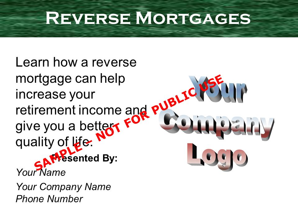 Learn how a reverse mortgage can help increase your retirement income and give you a better quality of life.