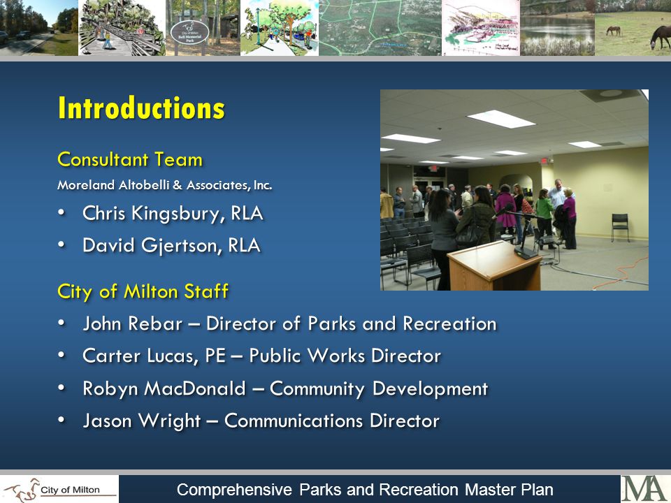 comprehensive parks and recreation master plan city of milton city of milton public works