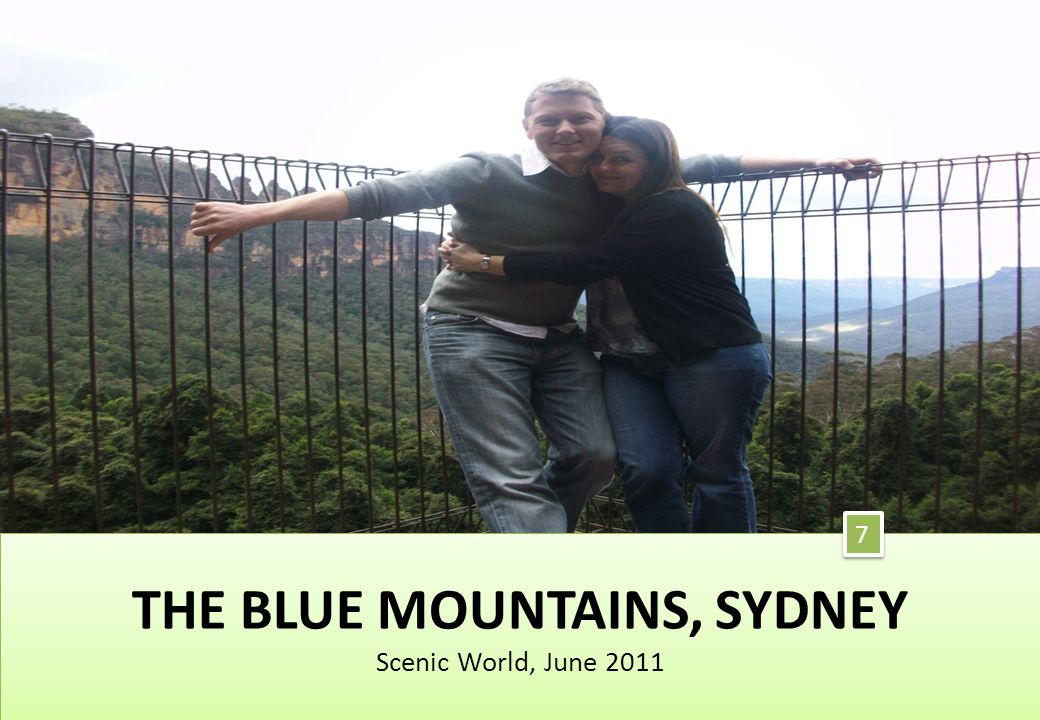THE BLUE MOUNTAINS, SYDNEY Scenic World, June