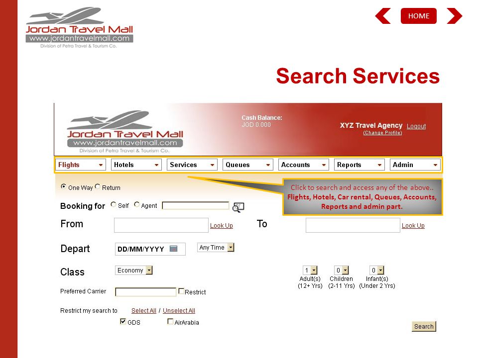HOME Search Services Click to search and access any of the above..