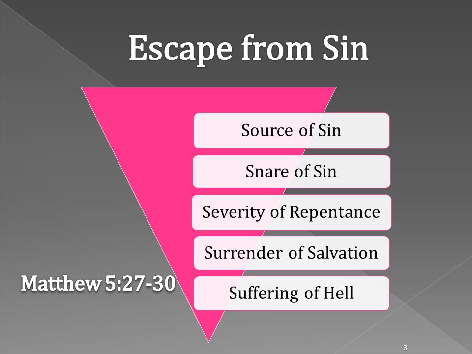 Source of Sin Snare of Sin Severity of Repentance Surrender of Salvation Suffering of Hell 3