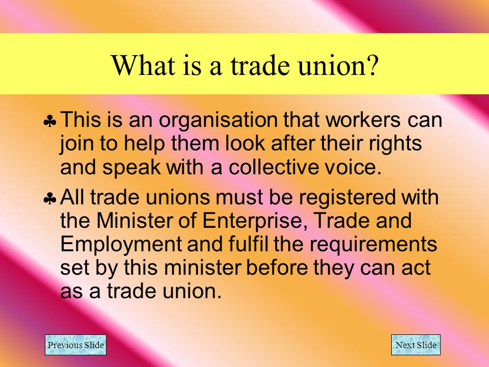 What is a trade union.