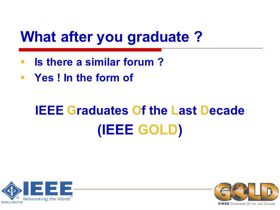 What after you graduate . Is there a similar forum .