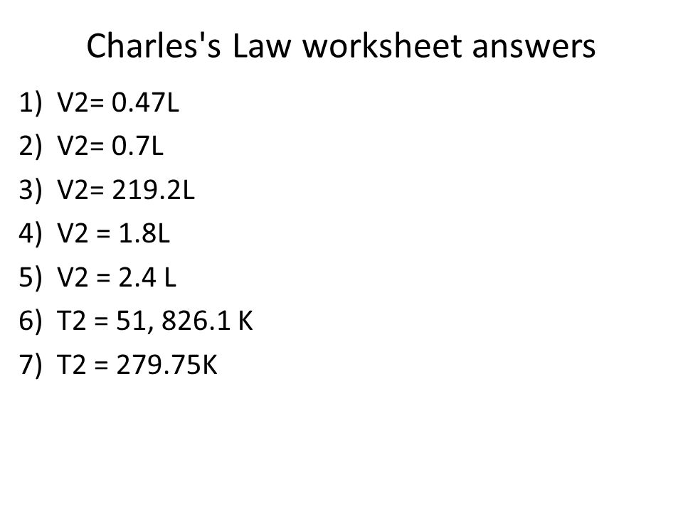 Printables Charles Law Worksheet Answers gas laws and nature of gases chapter 13 14 demos soda cans charless law worksheet answers 1v2 0 47l 2v2 7l