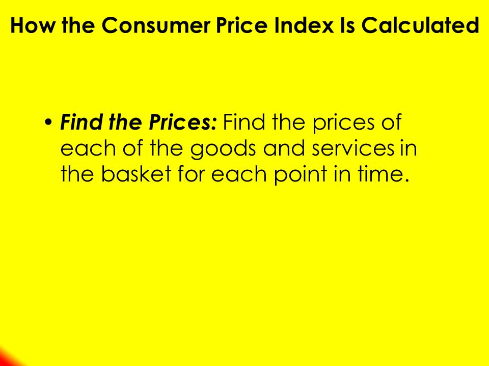 Find the Prices: Find the prices of each of the goods and services in the basket for each point in time.