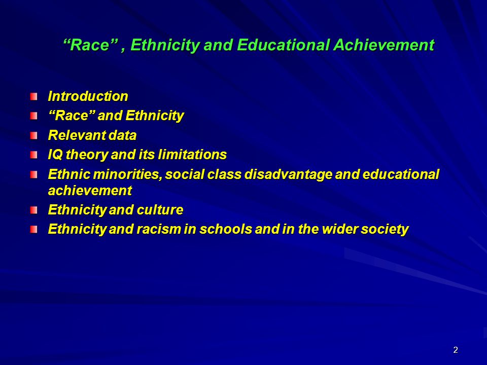 Thesis statements on race and ethnicity