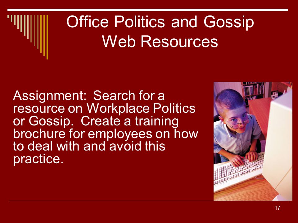 how to deal with office politics