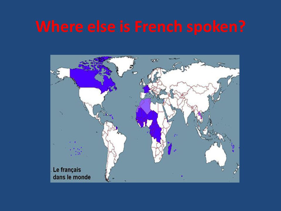 Where else is French spoken