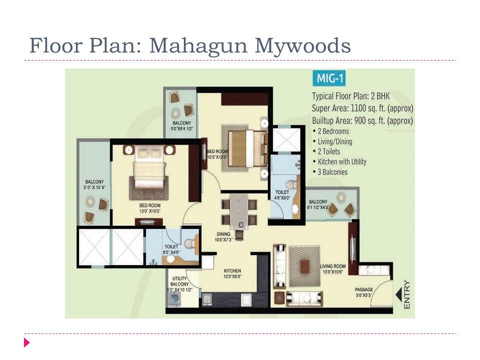 Floor Plan: Mahagun Mywoods