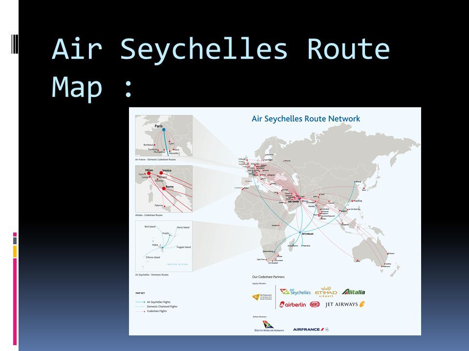 Air Seychelles Route Map :