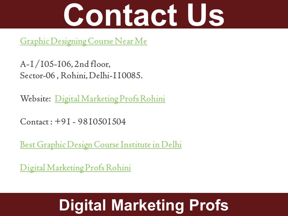 Graphic Designing Course Near Me A-1/ , 2nd floor, Sector-06, Rohini, Delhi